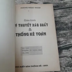 Giáo trình Xác xuất và Thống kê Toán. GV Hoàng Ngọc Nhậm- ĐH Kinh Tế HCM  607208