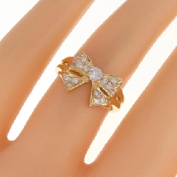 Nhẫn kim cương hình ruy băng K18YG 0.26CT - Hàng hiệu Chính hãng 857085