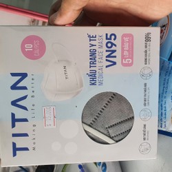 2 hộp Khẩu trang titan mõm chó chắn bụi chắn tia uv tốt dễ thở 140214