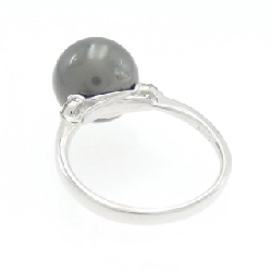 Nhẫn ngọc trai đen K18WG 10.8mm 667484