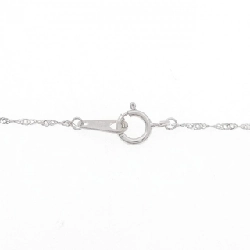 K18WG Đan Chéo × Trái Tim Dây Chuyền Kim Cương 0.03CT - Hàng hiệu Chính hãng 860835