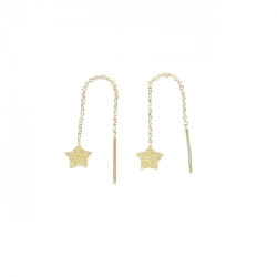 K18YG Bông tai hình sao - Hàng hiệu Chính hãng 867004