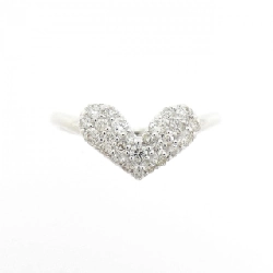 Nhẫn kim cương pavé hình trái tim K10WG 0.30CT - Hàng hiệu chính hãng 849056