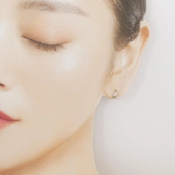 K10YG Đá màu Bông tai - Hàng hiệu Chính hãng 870823