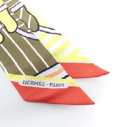 Hàng hiệu Authentic Hermès QUADRIGE BAYADERE Twilly 063349S khăn quàng 807459