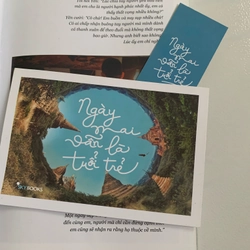 Hồi ký du lịch Ngày mai vẫn là tuổi trẻ + bookmark và postcard còn mới 462154