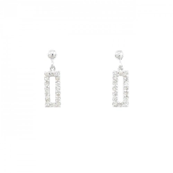 K18WG Bông tai kim cương 0.16CT - Hàng hiệu Chính hãng