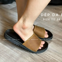 Sản xuất dép da bò thật giá tận xưởng 409010