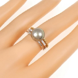 Nhẫn ngọc trai đen PT900/K18YG 10.0mm - Hàng hiệu Authentic 855453