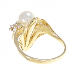 Nhẫn ngọc trai Akoya K18YG - Hàng hiệu Authentic 852849