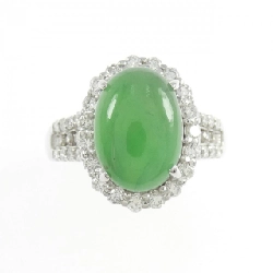 Nhẫn Ngọc Bích K18WG 3.730CT 668356