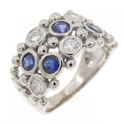 Nhẫn Sapphire K18WG 0.935CT - Hàng hiệu Chính hãng