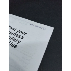 Test your business vocabulary in use mới 80% ố nhẹ có viết tên trang đầu 2009 HCM2811 HỌC NGOẠI NGỮ 918122
