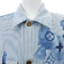 Áo khoác denim LOUIS VUITTON Striped Monogram Workwear HLS05WBX7 - Hàng hiệu Chính hãng 890632
