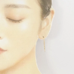 Bông tai hình trái tim K18YG một bên - Hàng hiệu Authentic 843770