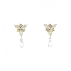 K18WG/K14WG Bông tai kim cương 1.36CT - Hàng hiệu Chính hãng