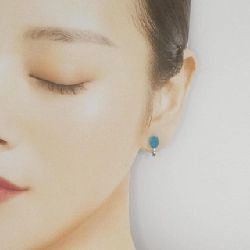 K18WG 2WAY Tourmaline Bông tai 2.60CT - Hàng hiệu Chính hãng 872680