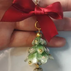 Móc khóa cây thông giáng sinh handmade 733018