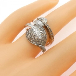 Nhẫn kim cương 18KWG/18KBG 0.44CT - Hàng hiệu Authentic 847694