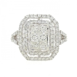 Nhẫn kim cương K18WG 1.00CT 672489