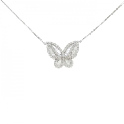 K18WG Bướm Kim Cương Dây Chuyền 1.33CT - Hàng hiệu Chính hãng