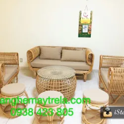 Sofa mây nữ hoàng hiện đại phòng khách 1028253