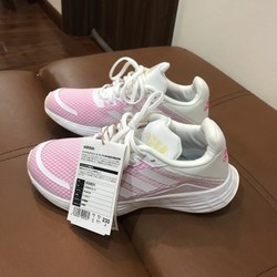 Giày thể thao siêu nhẹ adidas nữ size 36 chính hãng màu trắng hồng nhạt 144215