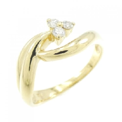 Nhẫn kim cương K18YG 0.10CT