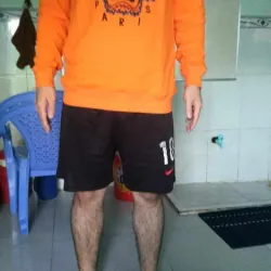 Áo khoác tay dài Kenzo màu cam thêu đầu hổ 719704