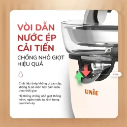 Máy vắt cam điện tự động UNIE UECJ-666B 100W, vắt kiệt, vòi chống nhỏ giọt 578116