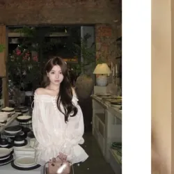 Áo Trễ Vai Quây Tơ Bồng Dáng Xòe Chùm Mông Thiết Kế Cao Cấp Phong Cách Tiểu Thư Nữ Tính  1004756