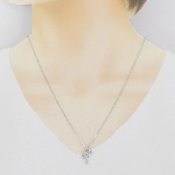 K18WG Dây chuyền kim cương hình trái tim 0.10CT - Hàng hiệu Chính hãng 859573