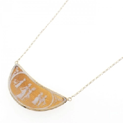 750YG Vòng cổ Shell Cameo - Hàng hiệu Chính hãng 857454