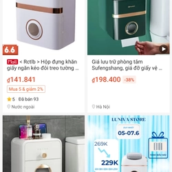 Hộp đựng giấy vệ sinh không cần đục khoan  464112