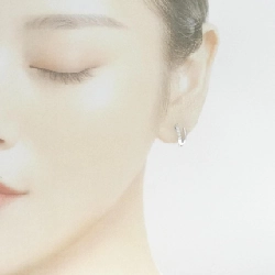 K18WG Bông tai kim cương 0.20CT - Hàng hiệu Chính hãng 872277