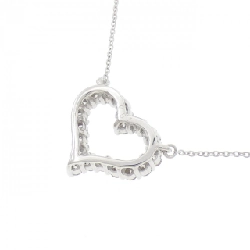 K18WG Dây chuyền hình trái tim kim cương 0.51CT - Hàng hiệu Chính hãng 855960