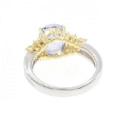 Nhẫn Sapphire K18YG/PT900 4.13CT - Hàng hiệu Chính hãng 851619