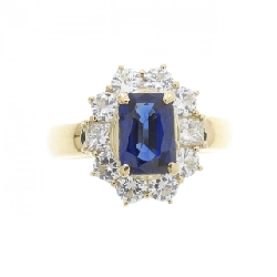 Nhẫn Sapphire K18YG 1.21CT - Hàng hiệu Chính hãng 848045