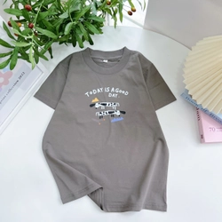 Áo Thun Nữ Cotton In Hình Size SML Form Cơ Bản Đen - Xám Chì - Be Hàng Mới 305306