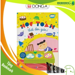 (TẶNG BOOKMARK) Học toán thật đơn giản 2 -3 tuổi - T2 - 48 Sách thiếu nhi