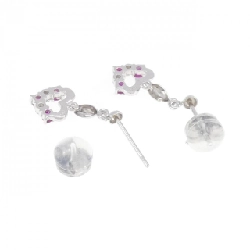 PT Heart Ruby Earrings - Hàng hiệu Chính hãng 869001