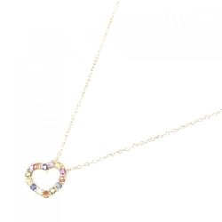 Ponte Vecchio Dây chuyền hình trái tim Sapphire 0.15CT - Hàng hiệu Chính hãng 840961