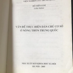 Vấn đề thực hiện dân chủ ở nông thôn Trung Quốc - Đỗ Tến Sâm chủ biên 306630