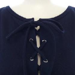 Áo tank cotton có ren logo tam giác PRADA 39603 SOOO 10Z0 627663