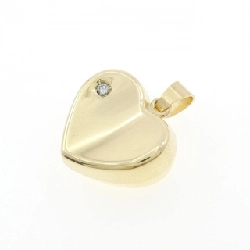 Mặt dây chuyền kim cương 750YG hình trái tim 0.02CT - Hàng hiệu Authentic