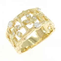 Nhẫn kim cương K18YG 0.178CT