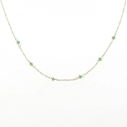 K10YG Đá Garnet Dây Chuyền - Hàng hiệu Chính hãng