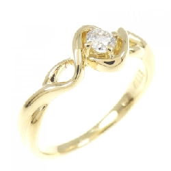 Nhẫn kim cương K18YG 0.120CT