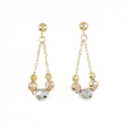 K18 Ba màu Bông tai - Hàng hiệu Chính hãng