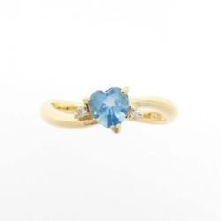 Nhẫn hình trái tim Blue Topaz K18YG - Hàng hiệu Chính hãng 849817